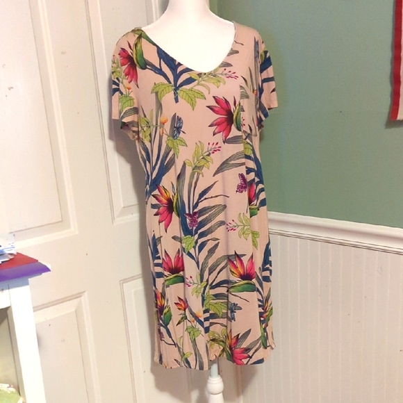 Soma Other - Soma Short Sleeve Med Large Pajamas Nightgown See Description Tropical Summer